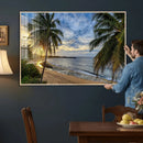 Puerto Rico Beach Paradise Wall Art – Tropical Coastal Print by MyGreatCanvas | Canvas Wall Art Prints | Photo Prints & Wall Decor