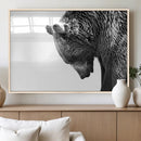 Black and White Grizzly 399 Bear Canvas Print Wall Art | by MyGreatCanvas | Canvas Wall Art Prints | Photo Prints & Wall Decor