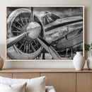 Vintage Antique Airplane Wall Art Canvas Print