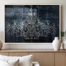 Dark Chandelier Wall Art Canvas Print by MyGreatCanvas | Canvas Wall Art Prints | Photo Prints & Wall Decor