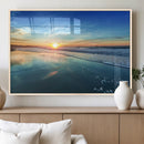 Blue Sky and Beach Wall Art Canvas Print