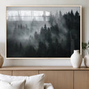 Foggy Forest Wall Art Canvas Print | 3 Panel Large Misty by MyGreatCanvas | Canvas Wall Art Prints | Photo Prints & Wall Decor