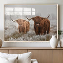 Longhorn Cattle Wall Art Canvas Print, Framed Farmhouse by MyGreatCanvas | Canvas Wall Art Prints | Photo Prints & Wall Decor