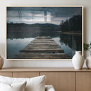 Wooden Bridge Near Lake Wall Art Canvas Print by MyGreatCanvas | Canvas Wall Art Prints | Photo Prints & Wall Decor