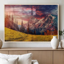 Mountain and Daylight Red Sunset Wall Art Canvas Print by MyGreatCanvas | Canvas Wall Art Prints | Photo Prints & Wall Decor