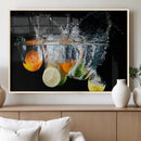 Kitchen Wall Art, Kitchen Fruits Art Canvas Print