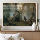 Baby Bears in Forest Wall Art Canvas Print by MyGreatCanvas | Canvas Wall Art Prints | Photo Prints & Wall Decor