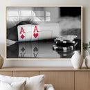 Aces Poker Art Poker Game Wall Art Canvas Print