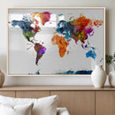 World Map Canvas Print – Detailed Map of the World Wall Art by MyGreatCanvas | Canvas Wall Art Prints | Photo Prints & Wall Decor