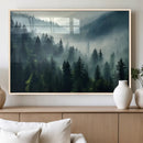 Captivating Misty Forest Wall Art Premium Canvas Print a by MyGreatCanvas | Canvas Wall Art Prints | Photo Prints & Wall Decor