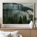 Misty Forest Wall Art Premium Canvas Print a Foggy and by MyGreatCanvas | Canvas Wall Art Prints | Photo Prints & Wall Decor