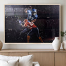 American Football Wall Art Canvas Print, Stadium Sport Wall