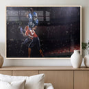 American Football Wall Art Canvas Print, Stadium Sport Wall