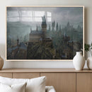 Disney Castle Wall Art Canvas Print, Living Kids Home Room