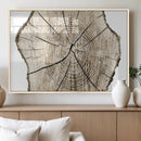 Abstract Wood Tree Ring Wall Art - Ready to Hang Minimalist