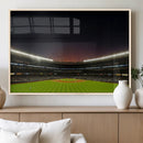 Yankee Stadium Night Game Triple Canvas, Yankee Stadium