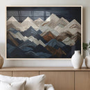 Rustic Mountain Landscape Wall Art Canvas Print – Framed 3D