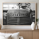 Vintage Farmall Tractor Wall Art Canvas Print, Rustic