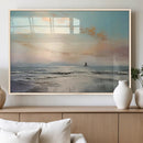 Abstract Ocean Wall Art - Boat Wall Art Canvas Print by MyGreatCanvas | Canvas Wall Art Prints | Photo Prints & Wall Decor