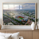 Old Trafford Manchester United Stadium Wall Art Canvas Print