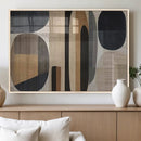 Abstract Minimalist Canvas Wall Art - Neutral Geometric