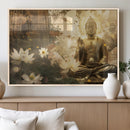 Zen Buddha Wall Art Canvas Print | Peaceful Meditation Decor