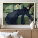 Decadent Girl by Ramon Casas Wall Art Canvas Print, Framed