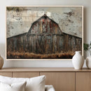Rustic Barn Wall Art | Farmhouse Wall Decor Canvas Print |