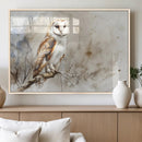 Barn Owl Wall Art | Watercolor Canvas Print | Perfect for