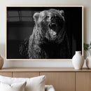 Bear Canvas Print | Wildlife Wall Art for Cabin Decor |