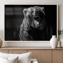 Bear Canvas Print | Wildlife Wall Art for Cabin Decor |