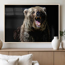 Grizzly Bear Canvas Print | Wildlife Wall Art for Cabin by MyGreatCanvas | Canvas Wall Art Prints | Photo Prints & Wall Decor