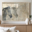 Abstract Horse Canvas Print | Modern Farmhouse Wall Art |