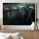 Abstract Jellyfish Wall Art Canvas Print