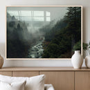 Misty Forest Wall Art | Ready to Hang and Framed | Tranquil