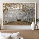 Forest Grove Wall Art | Serene Pathway Canvas Print | Ready