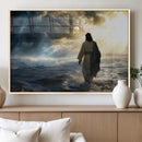 Jesus Walking Water Wall Art – Inspirational Christian