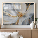 White and Gold Floral Canvas Wall Art - Framed and Ready to by MyGreatCanvas | Canvas Wall Art Prints | Photo Prints & Wall Decor