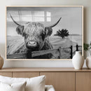 Scottish Highland Cow Wall Art | Rustic Farmhouse Décor |