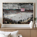 Lausanne Arena Ice Hockey Stadium Wall Art Canvas Print,