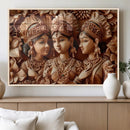 Indian Woman Statue Wall Art Canvas Print