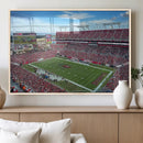Florida Tampa Raymond James Stadium Wall Art Canvas Print -
