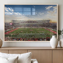 Framed Houston Cougars Football Team Print - Houston TDECU by MyGreatCanvas | Canvas Wall Art Prints | Photo Prints & Wall Decor