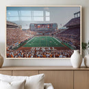 Framed Texas Memorial Stadium Canvas, University of Texas