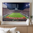 Wolfpack Football Team Print - Raleigh Carter-Finley Stadium
