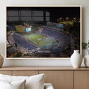 Duke University Blue Devils Football Print Canvas - Durham