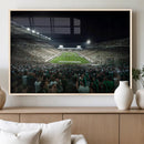 Framed Michigan State Spartans Football Team Print - East