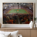 Syracuse University Orange Football Canvas Print, Football