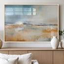 Abstract Landscape Wall Art Canvas Print - Warm Tones of