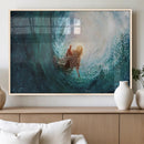 Powerful Jesus Canvas Print - Hand of Salvation,